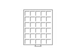 MEDAILLIER 30  COMPARTIMENTS CARRES TEINTE FUMEE JUSQU A 38 MM 326654