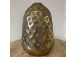 Vase épuré doré acier 55x55x45cm