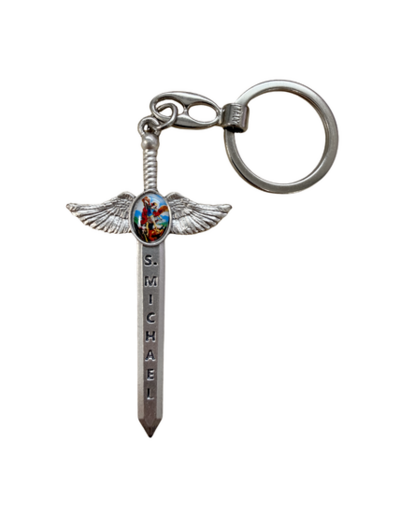 Porte-Clés Résine en Métal 75mm - ÉPÉE SAINT MICHEL
