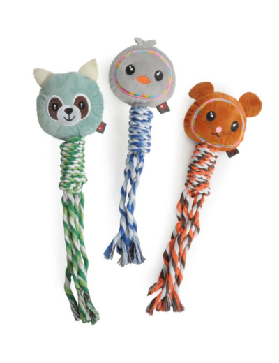 Peluche + corde pour chien - 30cm