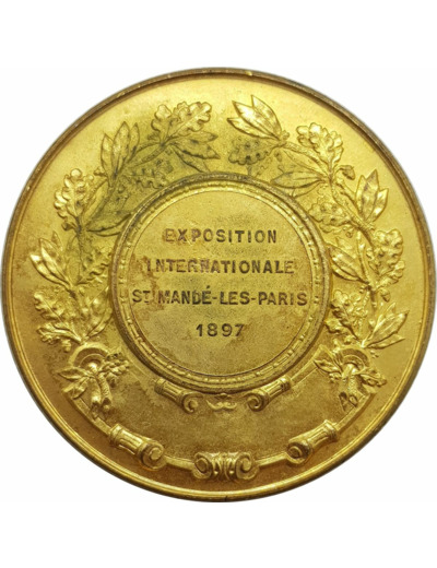 MEDAILLE - EXPOSITION INTERNATIONALE ST MANDE LES PARIS 1897 TTB