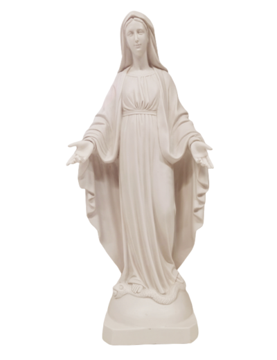 Vierge Miraculeuse 60cm résine BLANCHE