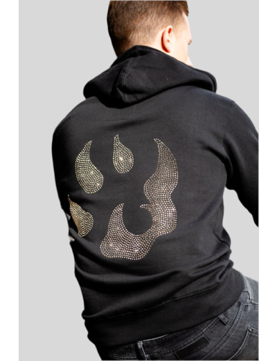 Sweat à capuche Malabar – Grosse patte signature Swarovski au dos | Édition premium