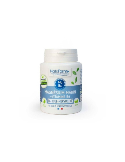 Magnésium marin Vitamine B6 40 gélules 21,9g