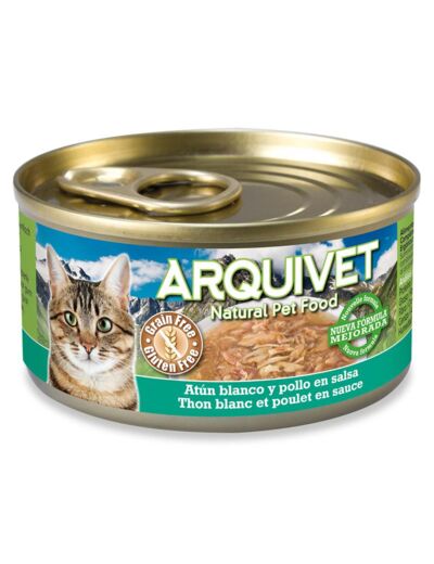 Arquivet  - Nourriture humide au Thon blanc & Poulet 80g