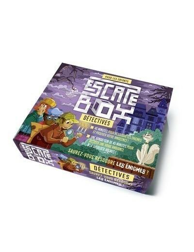 Escape Box Détectives - Escape game enfant de 2 à5 joueurs - De 8 à 12 ans