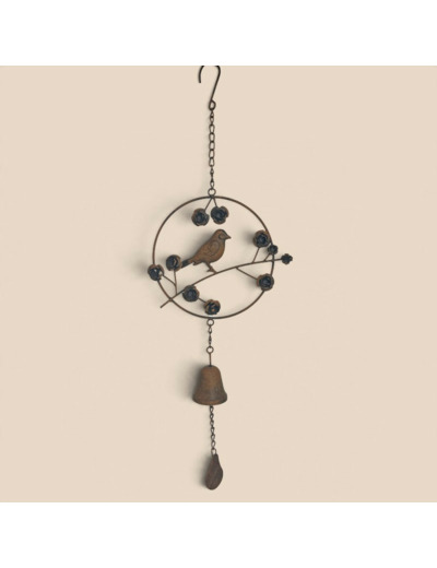 Clochette carillon oiseau 24x6x70cm