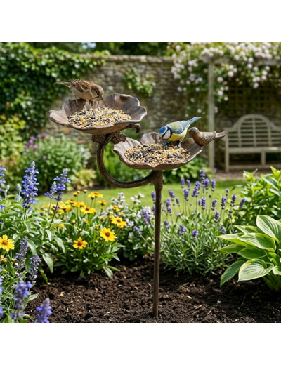 Double mangeoire à planter 93x29x15 cm