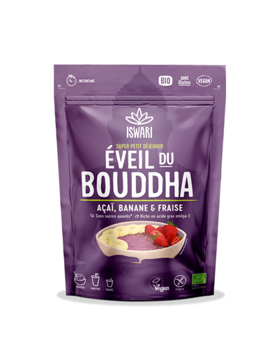 Éveil du Bouddha Açaï, Fraise et Banane-360g-Iswari