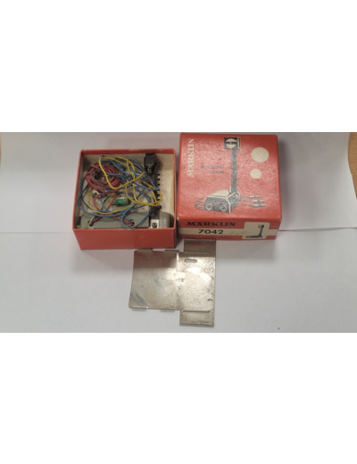 MARKLIN 7042 - SIGNAL DE MANOEUVRE HO BOITE D'ORIGINE ROUGE