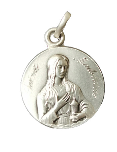 Médaille 18mm en Argent 925 - MARIE MADELEINE