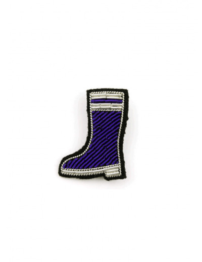 Broche brodée Botte en caoutchouc SAINT JAMES x Macon & Lesquoy