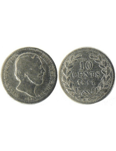 PAYS-BAS HOLLANDE 10 CENTS 1881 TB