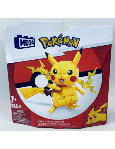 FIGURINE POKEMON PIKACHU A CONSTRUIRE MEGA DE CHEZ MATTEL