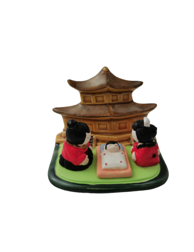 CRECHE en céramique BLOC 8x7cm - JAPON