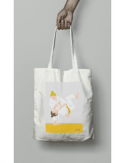 Tote bag ou sac judo "Jeanne la judoka"