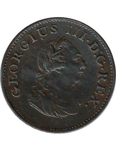 IRLANDE FARTHING GEORGES III 1806 TTB+