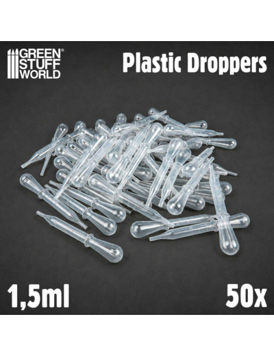 Pipettes plastique - Goutte à Goutte - 50pcs