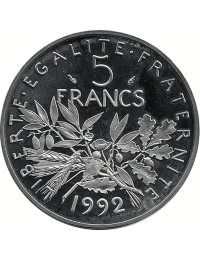 FRANCE 5 FRANCS ROTY 1992 BE