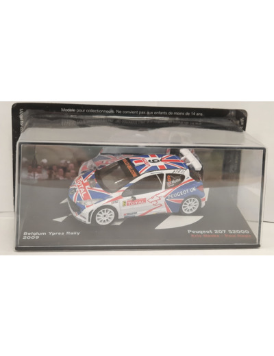 PEUGEOT 207 S2000 2009 1/43 BOITE D'ORGINE