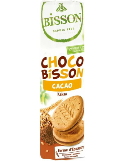BISCUIT FOURRE EPEAUTRE CACAO (15) 300G Bisson