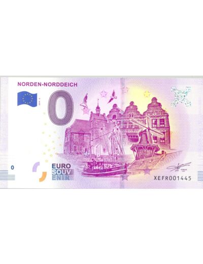 ALLEMAGNE 2019-2 NORDEN-NORDDEICH BILLET SOUVENIR 0 EURO TOURISTIQUE  NEUF