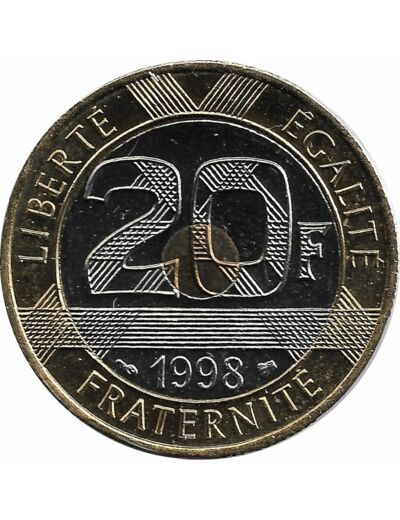 FRANCE 20 FRANCS MONT ST MICHEL 1998 BU