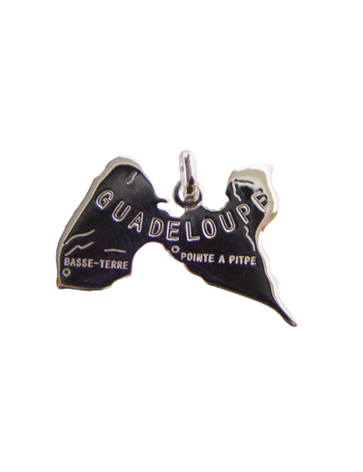 Pendentif en Argent 925 - CARTE GUADELOUPE