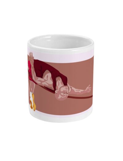 Tasse ou mug athlétisme "Saut hauteur homme" - Personnalisable