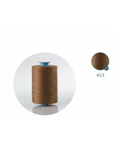 ZX 35 - 423 COGNAC FIL À COUDRE 100% POLYESTER TRÈS RÉSISTANT bobine 500m
