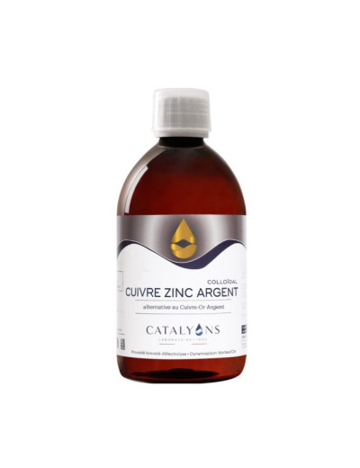 Oligo éléments CUIVRE ZINC ARGENT Catalyons 500 ml