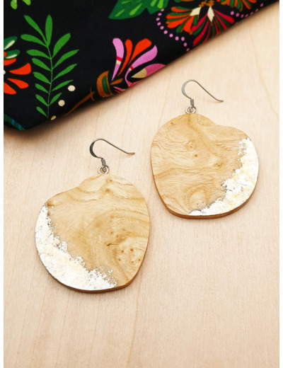 BOUCLES D'OREILLES Argent Rhodié 925/1000