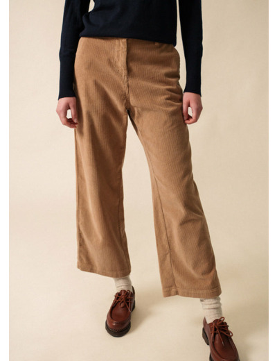 Pantalon en velours Tess coupe droite