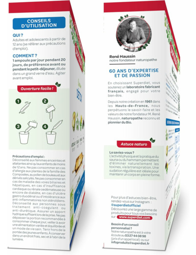 Quatuor drainage ampoule 20x15ml SUPER DIET