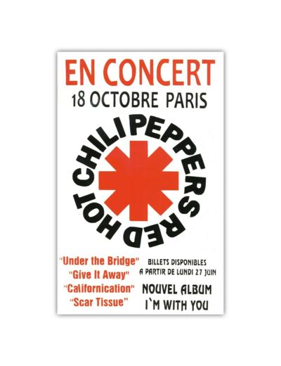 Affiche Red Hot Chili Peppers
