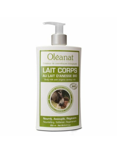 Lait corporel lait ânesse 250ml Oleanat