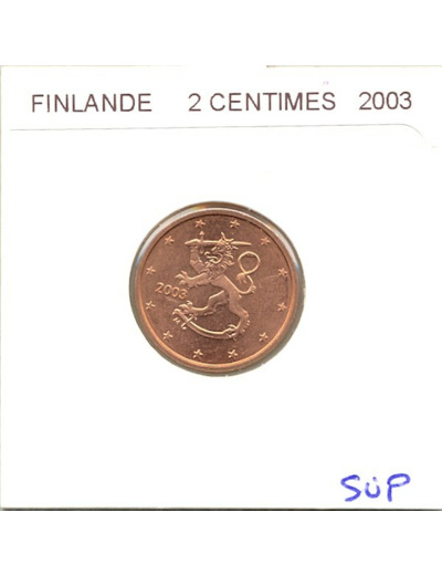 FINLANDE 2003 2 CENTIMES SUP