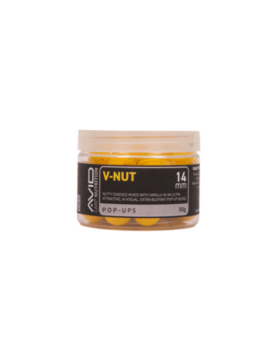 pop up V nut jaune avid carp