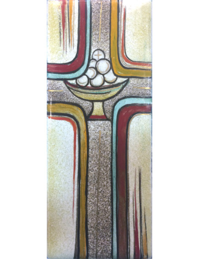 COUPE D'HOSTIES  12x5 cm - EMAUX DU LIBAN