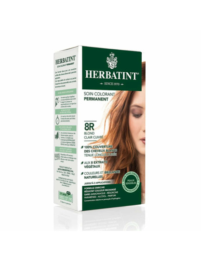 Coloration Blond Clair cuivré-8R-150ml-Herbatint