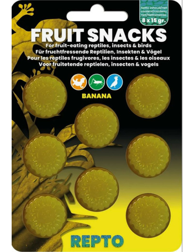 Repto Fruit Snacks, à la banane - 8x15g
