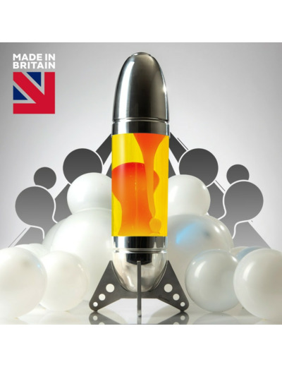 Lampe à lave géante Rokit Argent