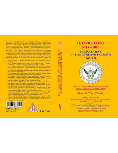 Le Livre Jaune N°18 - 2017