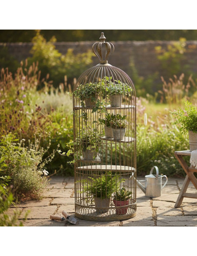 Cage à plantes 3 étages 42x42x119cm