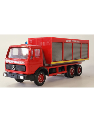 CAMION MERCEDES POMPIER BERCE EPUISEMENT SOLIDO 1/60 SANS BOITE