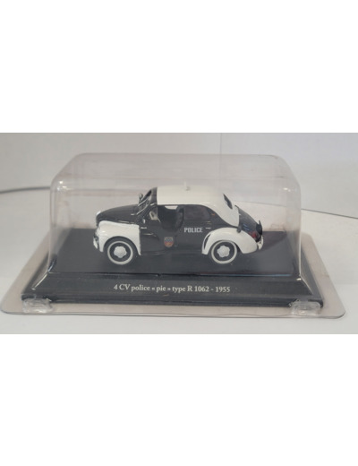 RENAULT 4 CV POLICE PIE TYPE R 1062 1955 1/43 BOITE D'ORIGINE