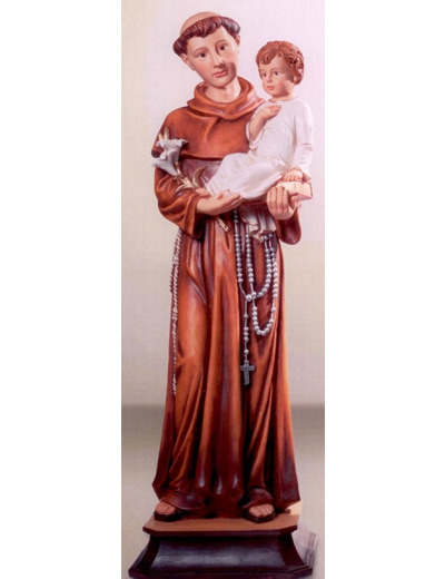 Statue résine 20cm polychrome- ST ANTOINE