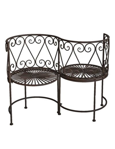 Banc de jardin fer Confident 105x53x85cm