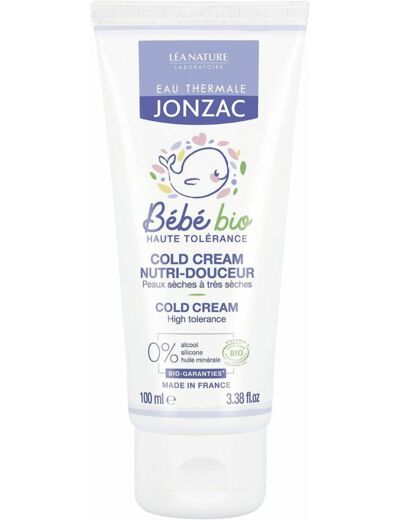 Cold cream nutri-douceur BB 100ml Jonzac Bebe Bio