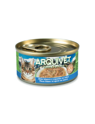 Émincés en sauce Arquivet au thon blanc & sprat 80g